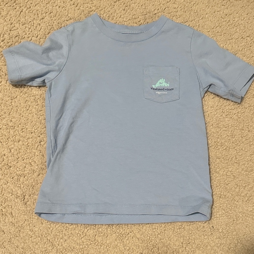 Vineyard Vines Kids Light Blue Short Sleeve Tee